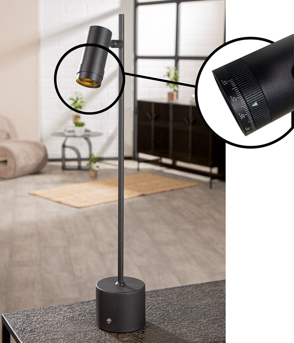 Sorrent LED Tafellamp Zwart