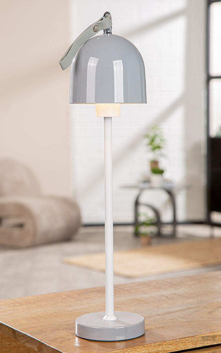 Ponza LED Tafellamp Grijs Draagbaar