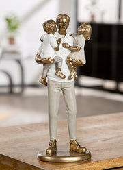 Father Familie Sculptuur Goud