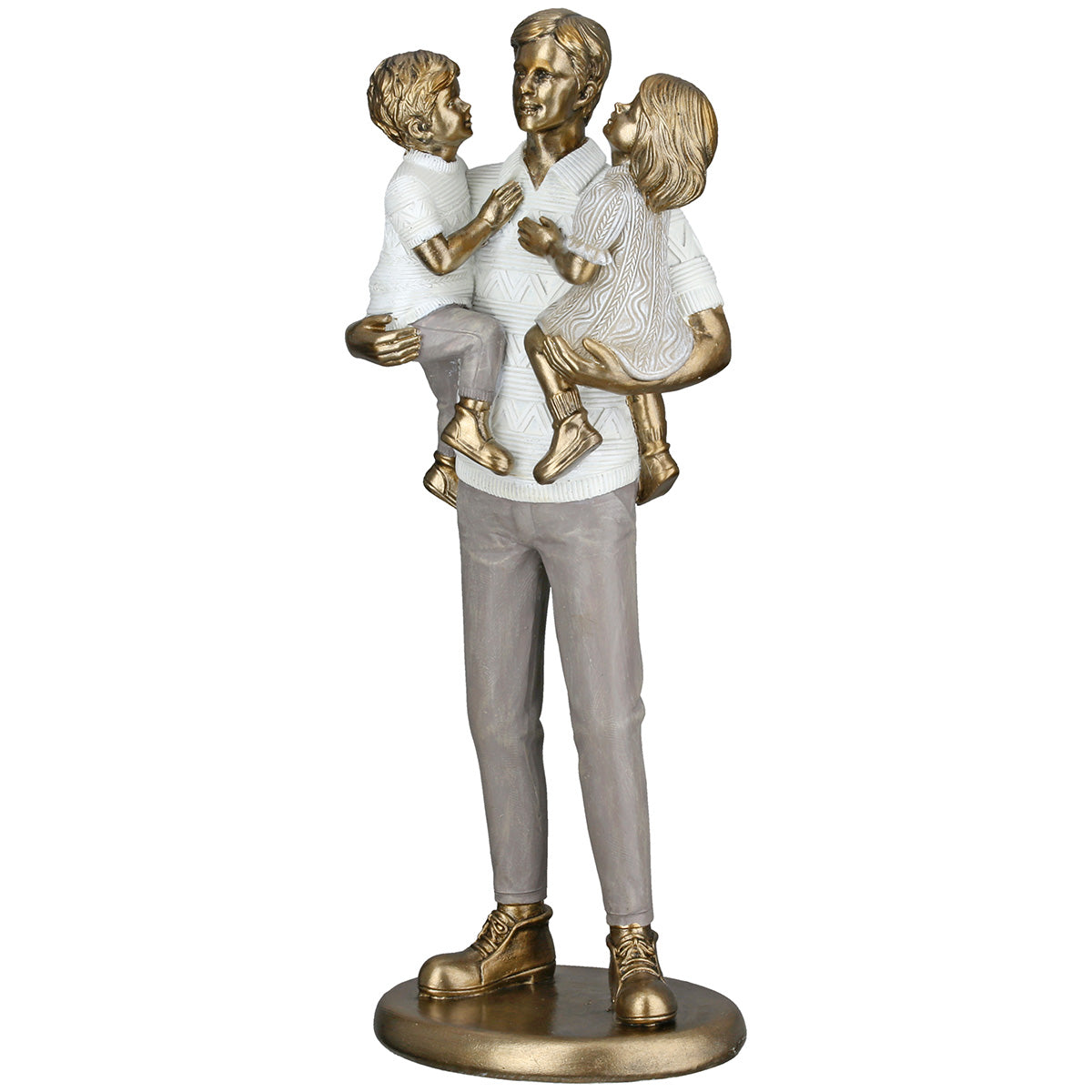 Father Familie Sculptuur Goud