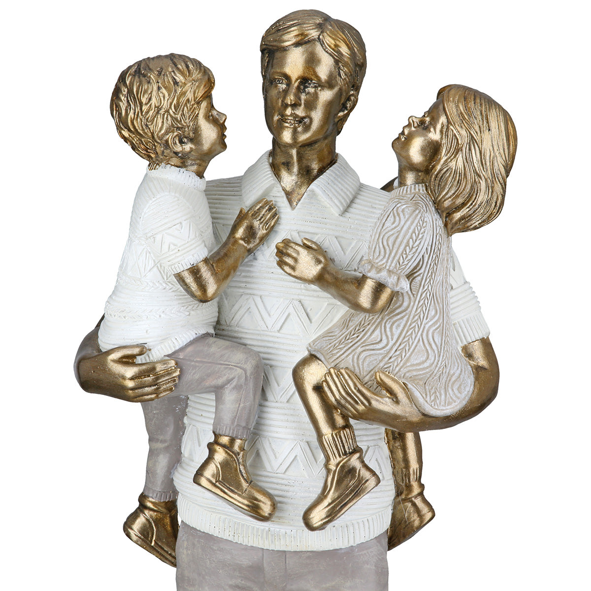 Father Familie Sculptuur Goud