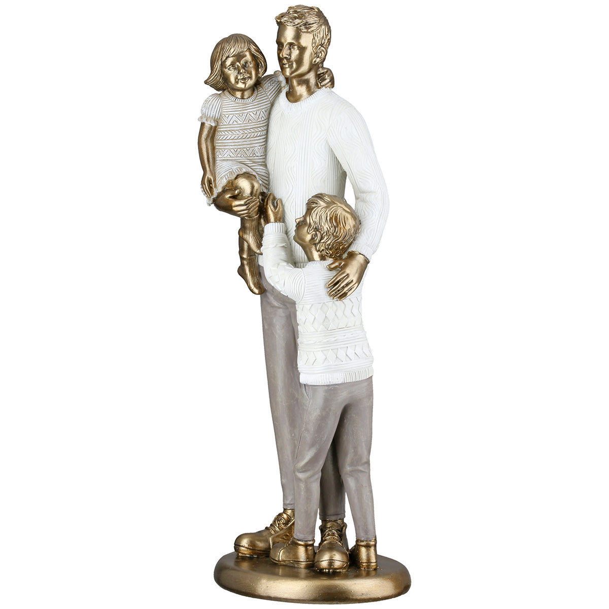 Vater Familie Sculptuur Goud