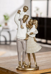 Loving Family Familie Sculptuur Goud