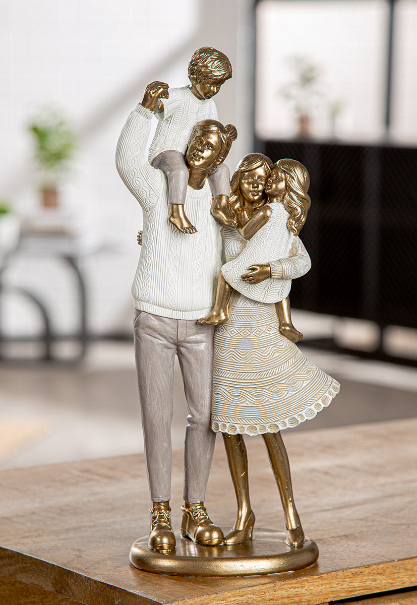 Loving Family Familie Sculptuur Goud
