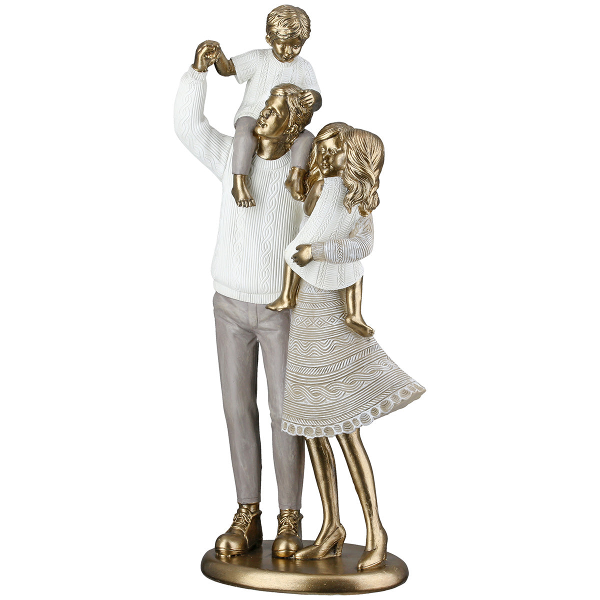 Loving Family Familie Sculptuur Goud