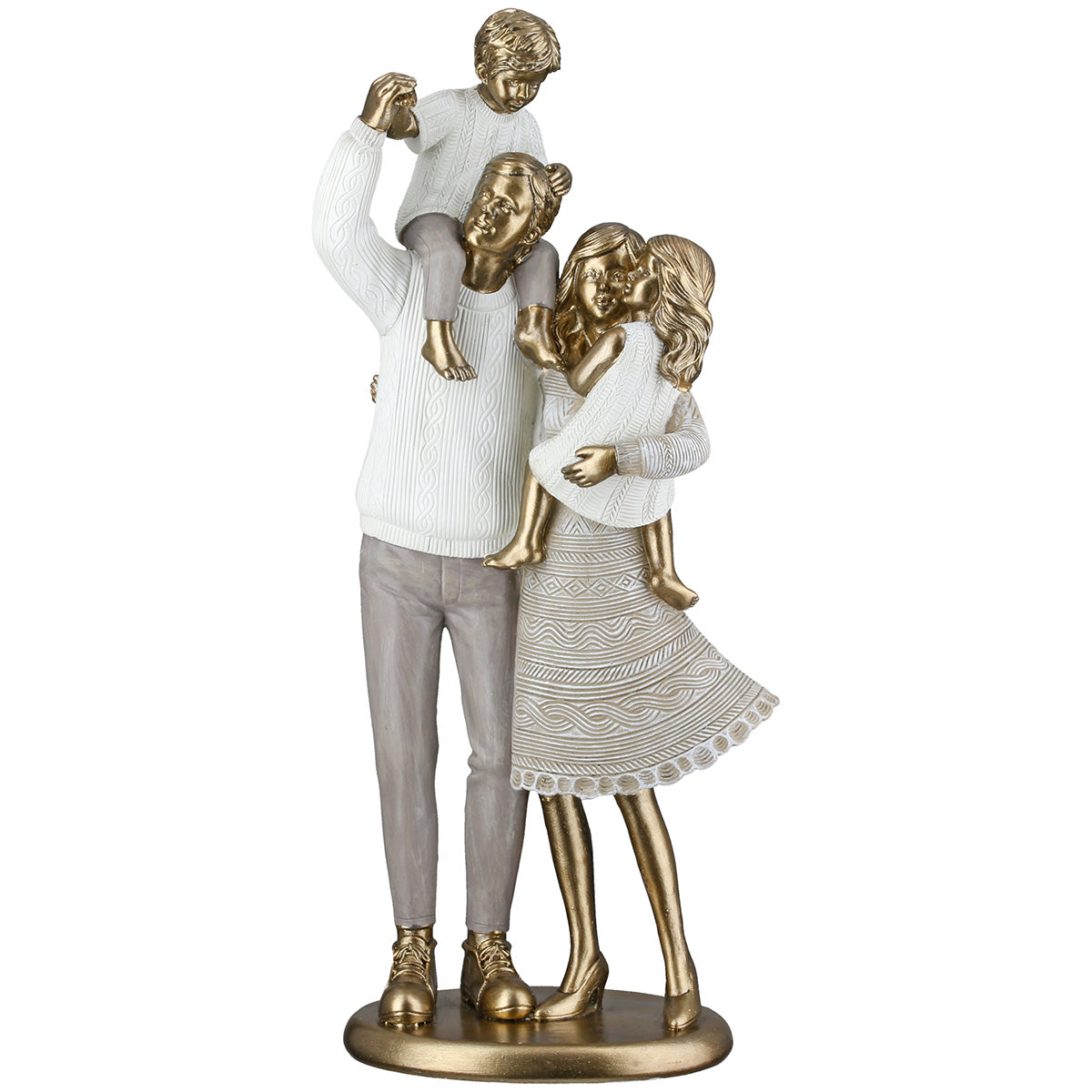 Loving Family Familie Sculptuur Goud