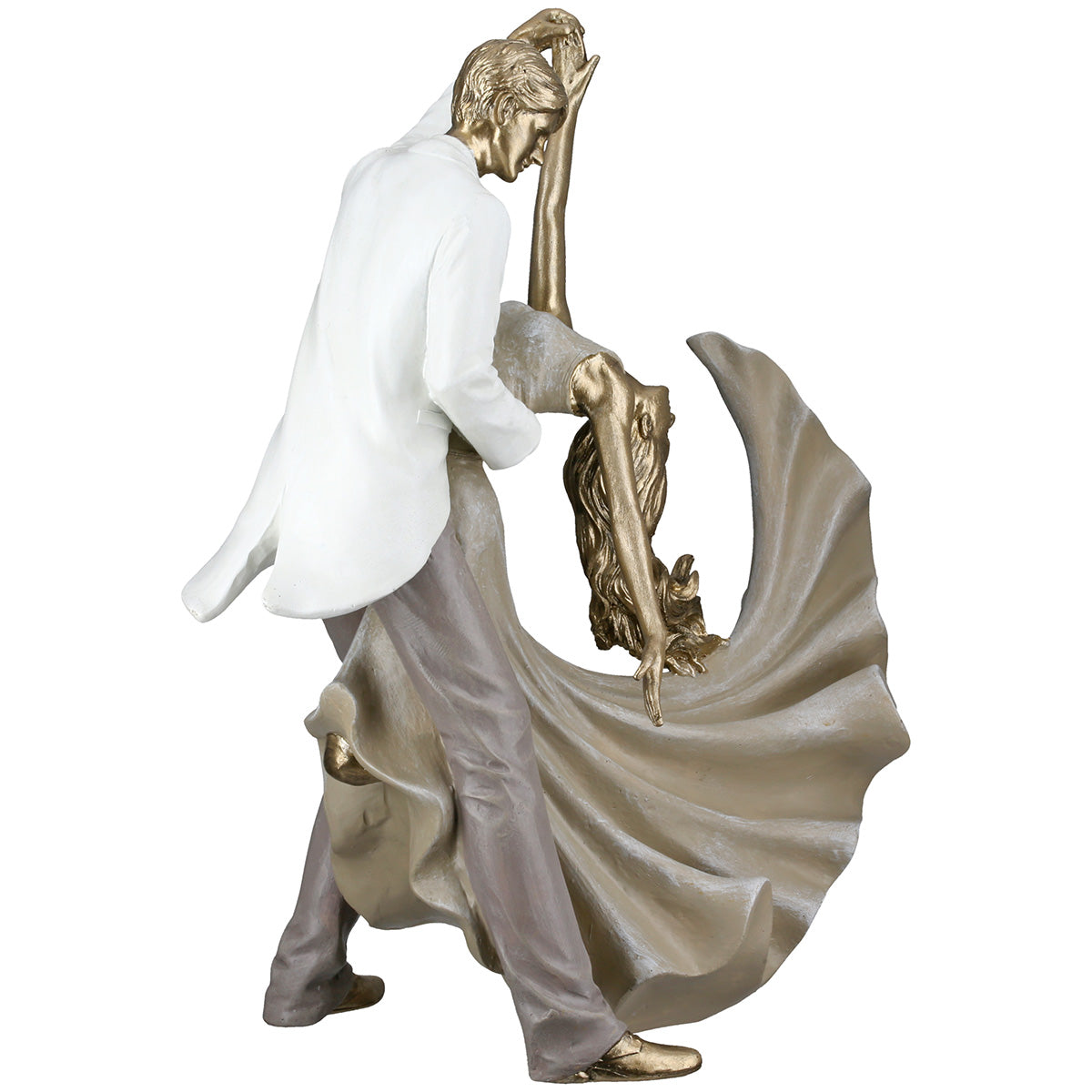 Salsa Danser Sculptuur Goud