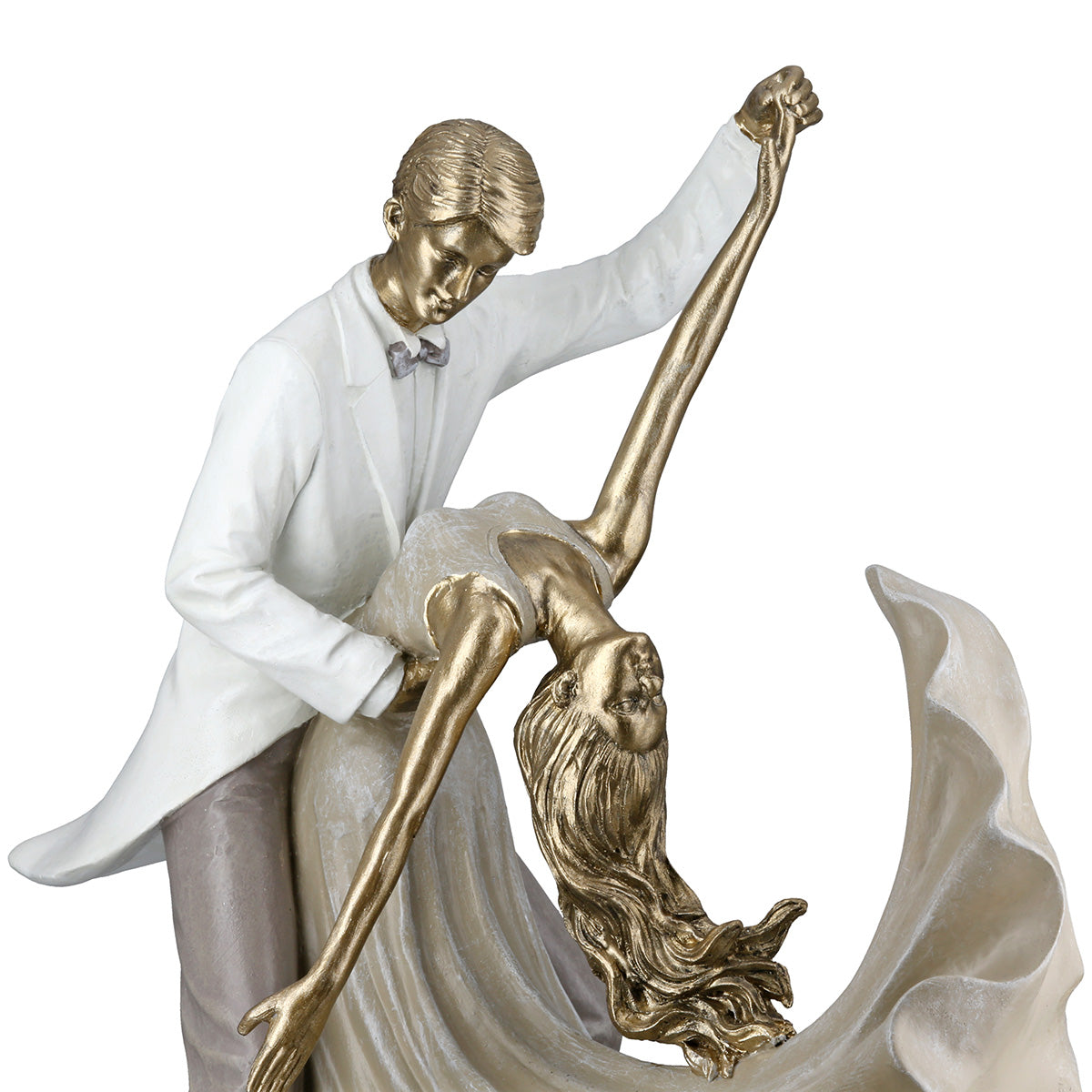 Salsa Danser Sculptuur Goud