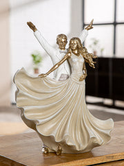 Salsa Danser Sculptuur Goud