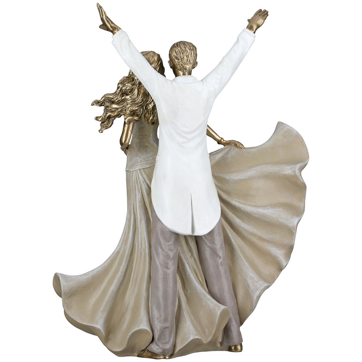 Salsa Danser Sculptuur Goud
