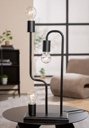 Trio Tafellamp Zwart Metaal