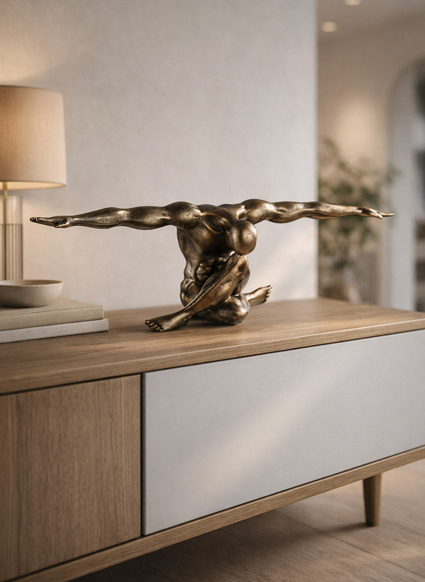 Cliffhanger Sculptuur Champagne Decor