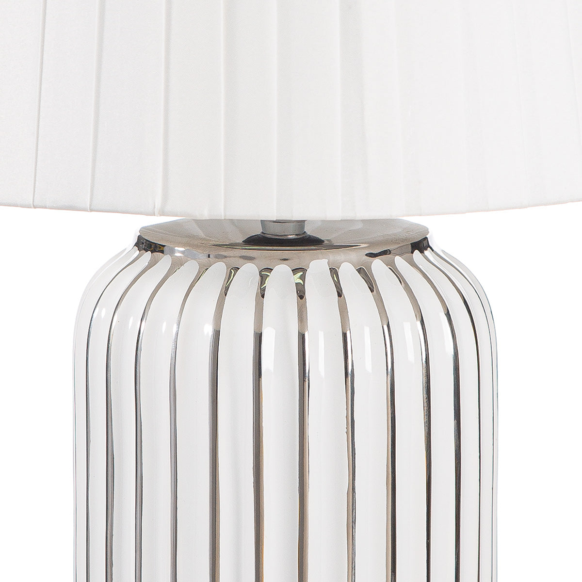 Stripes Keramiek Tafellamp Wit