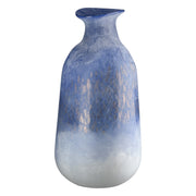 Blauwe glazen vaas Azur 37 cm