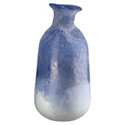 Blauwe glazen vaas Azur 37 cm