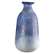 Blauwe glazen vaas Azur 37 cm