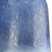 Blauwe glazen vaas Azur 37 cm