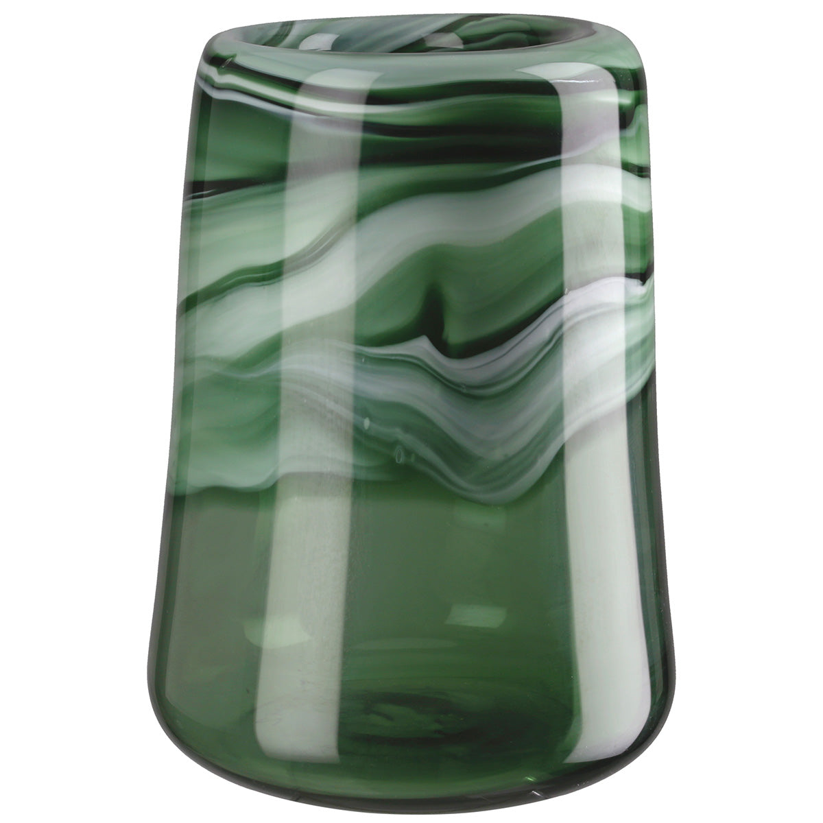 Groene Glazen Vaas Verde 27 cm