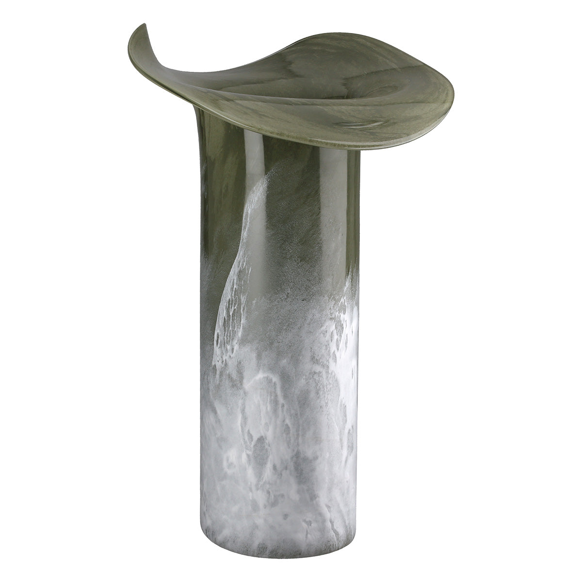 Groene Glazen Vaas Ambos 36 cm