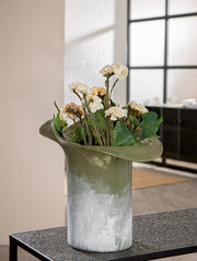 Groene Glazen Vaas Ambos 27 cm