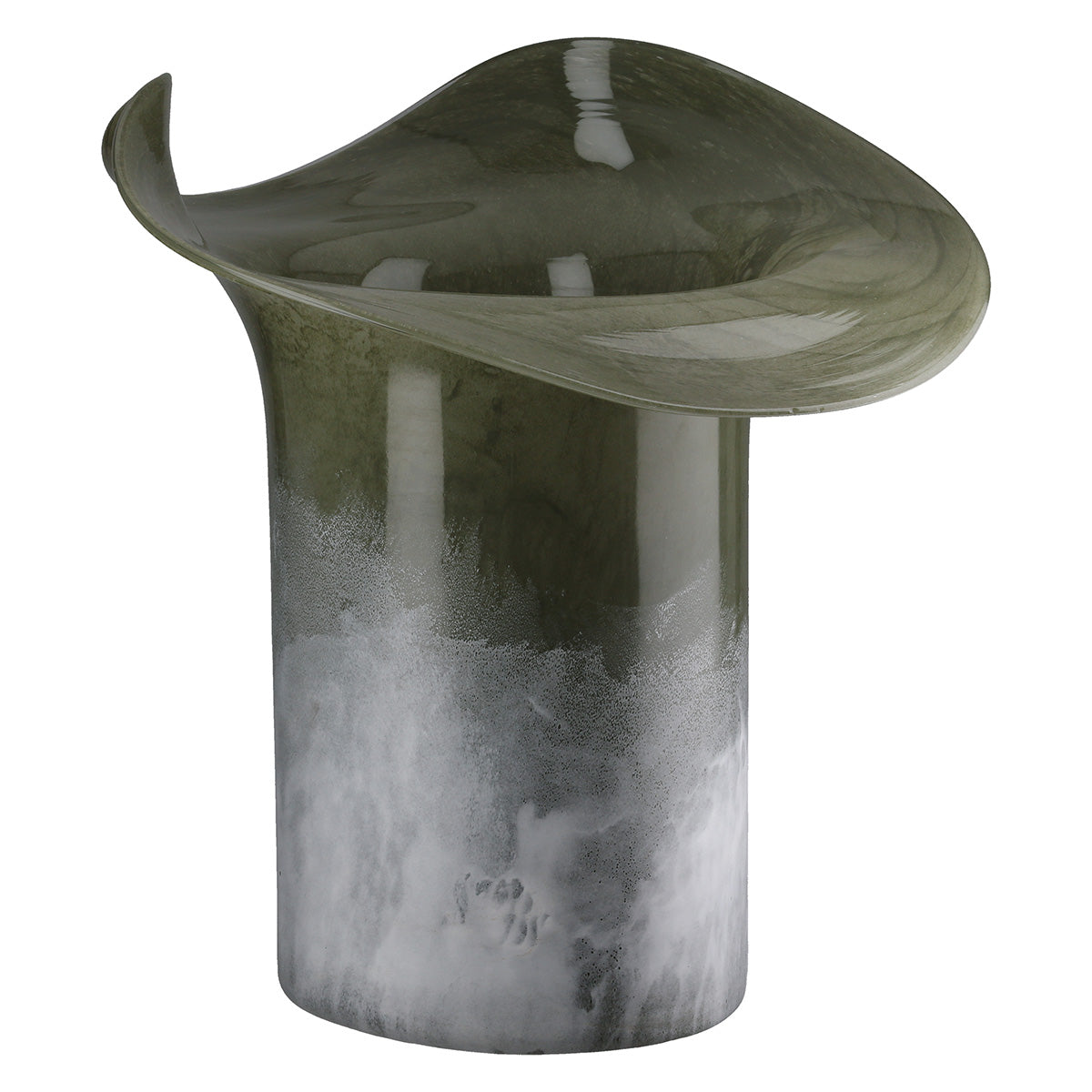 Groene Glazen Vaas Ambos 27 cm