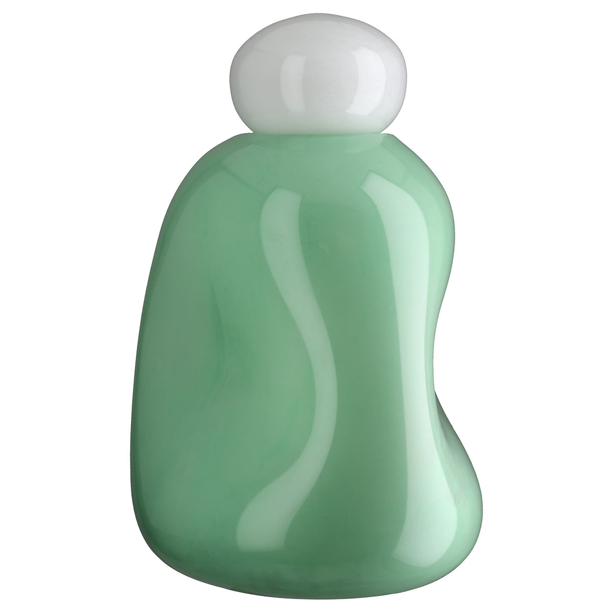 Lichtgroene glazen vaas Candy 38 cm