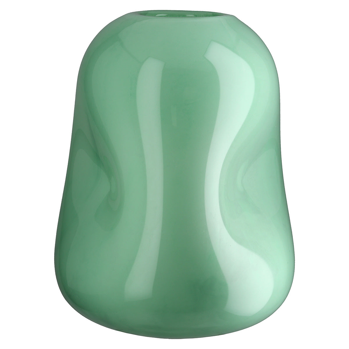 Lichtgroene glazen vaas Candy 38 cm