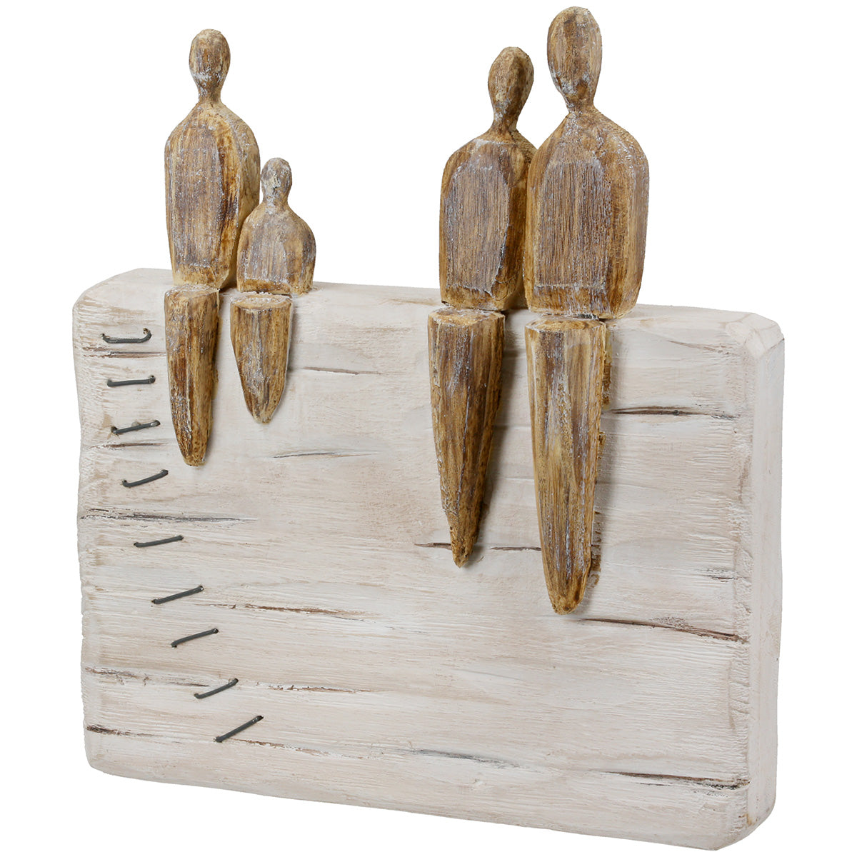 Houten Familie Decoratie Wit