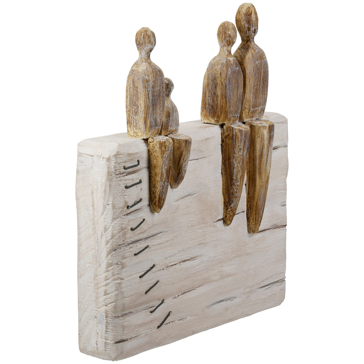 Houten Familie Decoratie Wit