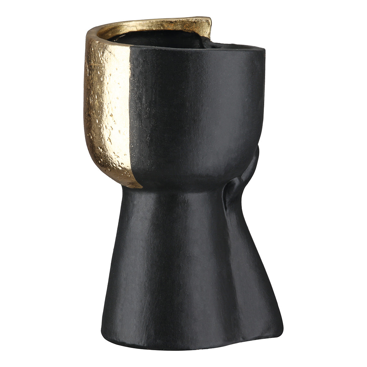 FINK Vogue Gezichtsvaas Zwart 15.5 cm