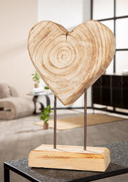 Houten Hart op Standaard Soul