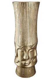 Gouden Gezichtsvaas Face 35 cm