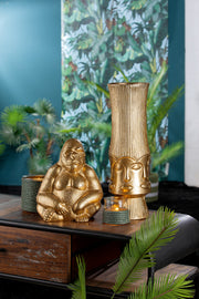 Gouden Vloervaas Face 45.5 cm