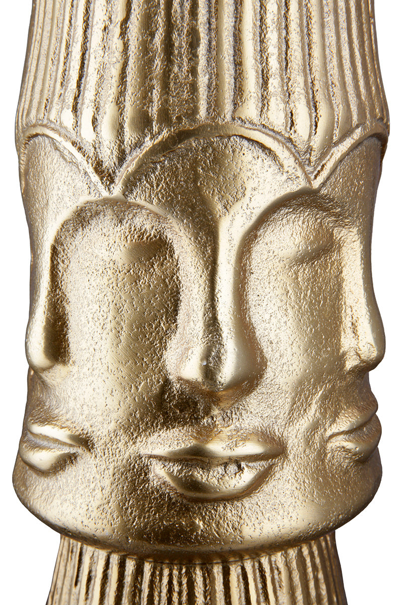 Gouden Vloervaas Face 45.5 cm