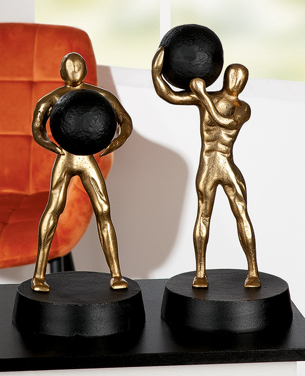 Strong Sculptuur Aluminium Goud