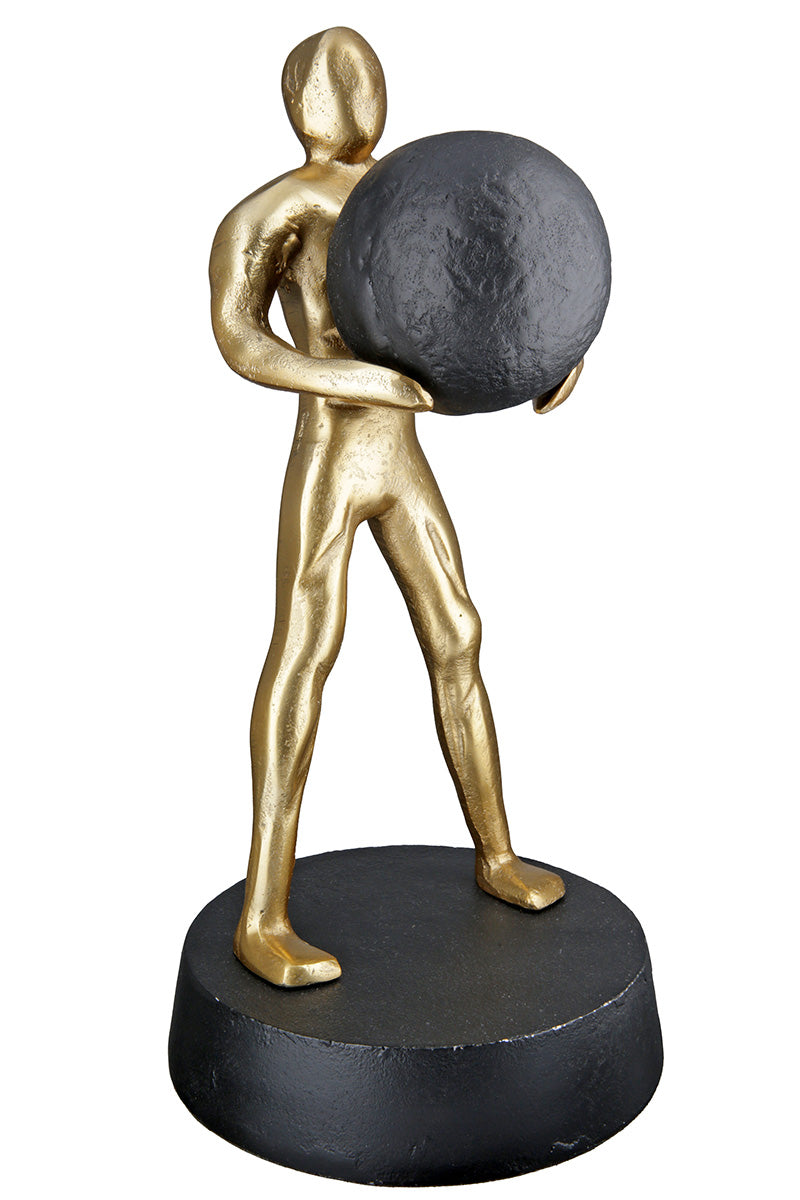 Strong Sculptuur Mannenmotief Goud