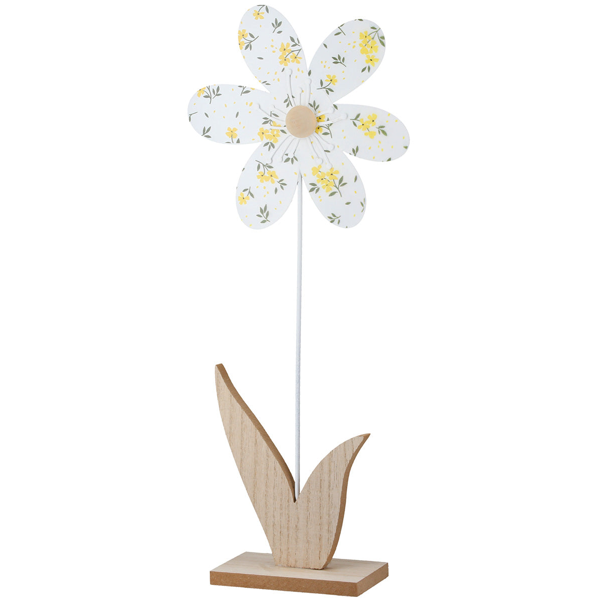 Metalen Bloemdecoratie Flori Wit