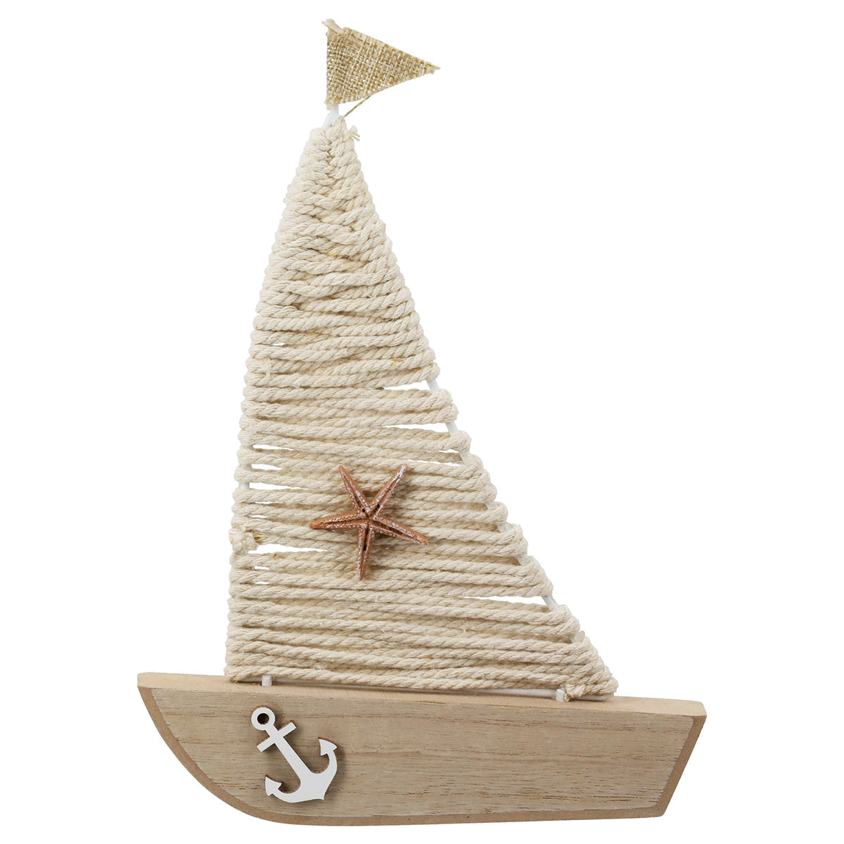 Houten Zeilboot Reliëf Segelboot