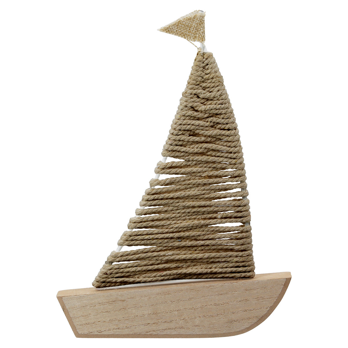 Houten Zeilboot Reliëf 30 cm
