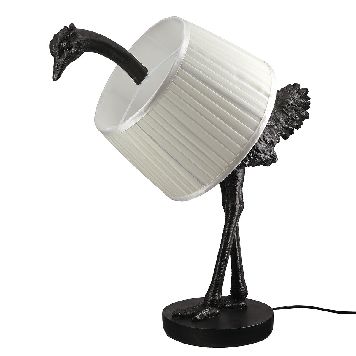 Ostrich Struisvogel Tafellamp Grijs