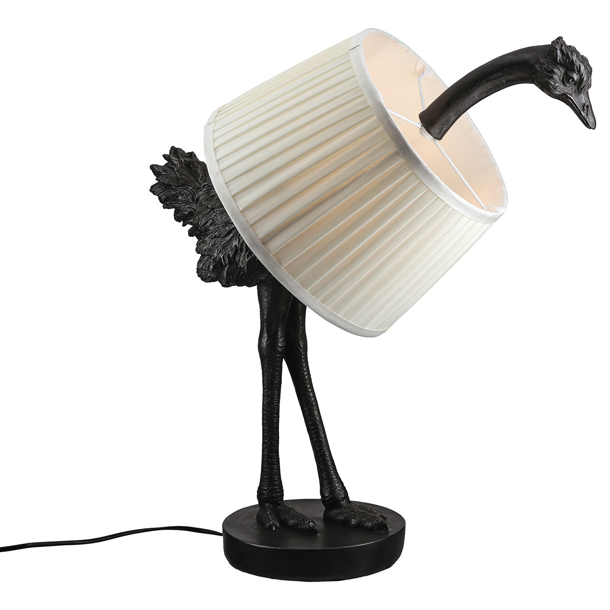 Ostrich Struisvogel Tafellamp Grijs