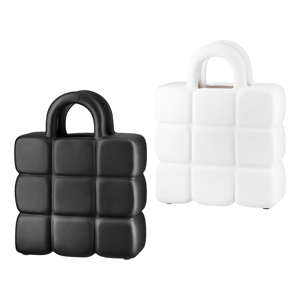 Handtasche Vaas Zwart-Wit 26 cm