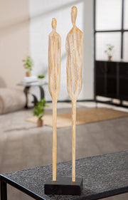Two Persoon Sculptuur Hout