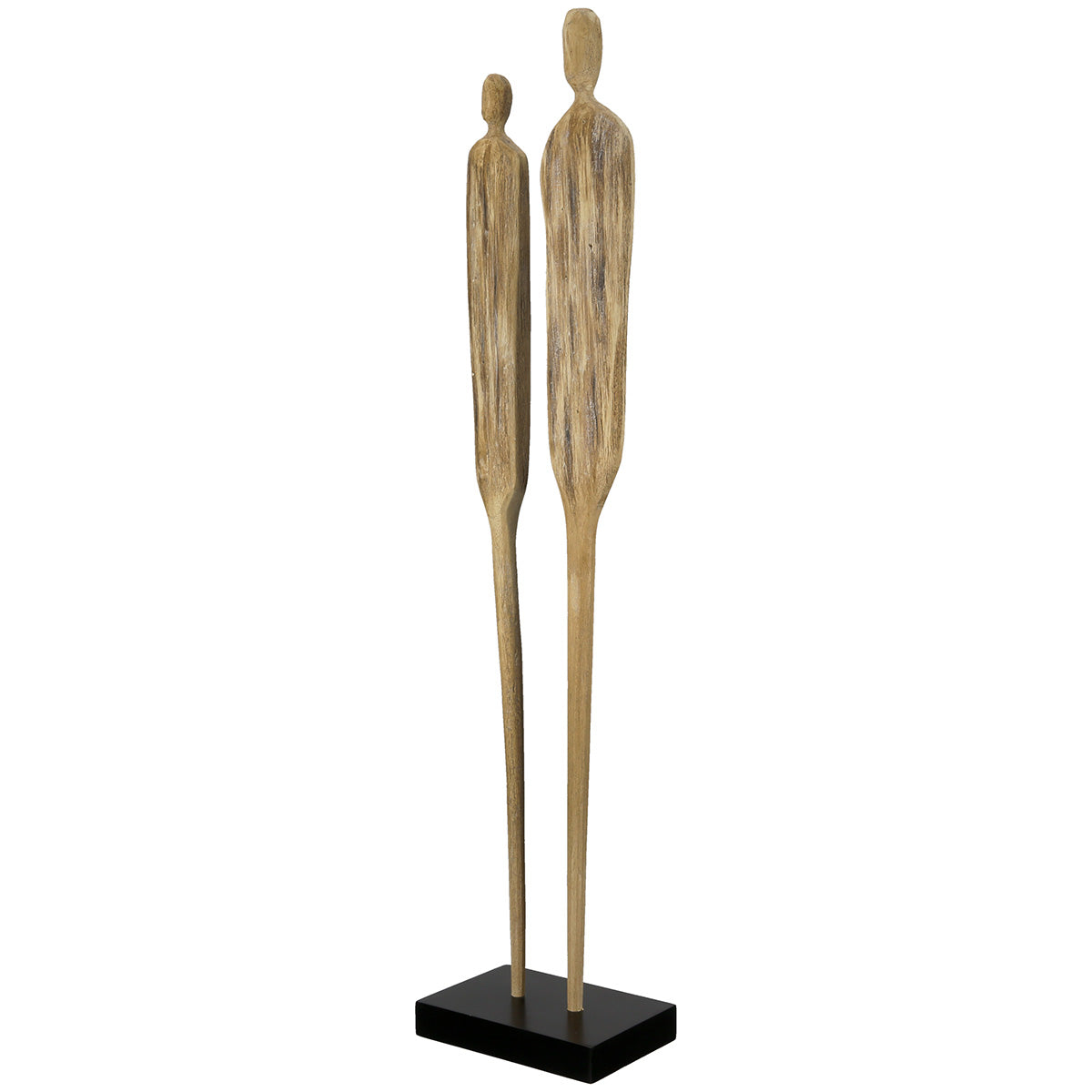 Two Persoon Sculptuur Hout Groot