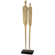 Two Persoon Sculptuur Hout Groot