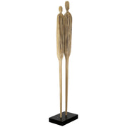 Two Persoon Sculptuur Hout Groot