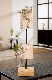 Climbing Persoon Sculptuur Hout