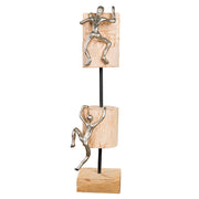 Climbing Persoon Sculptuur Hout