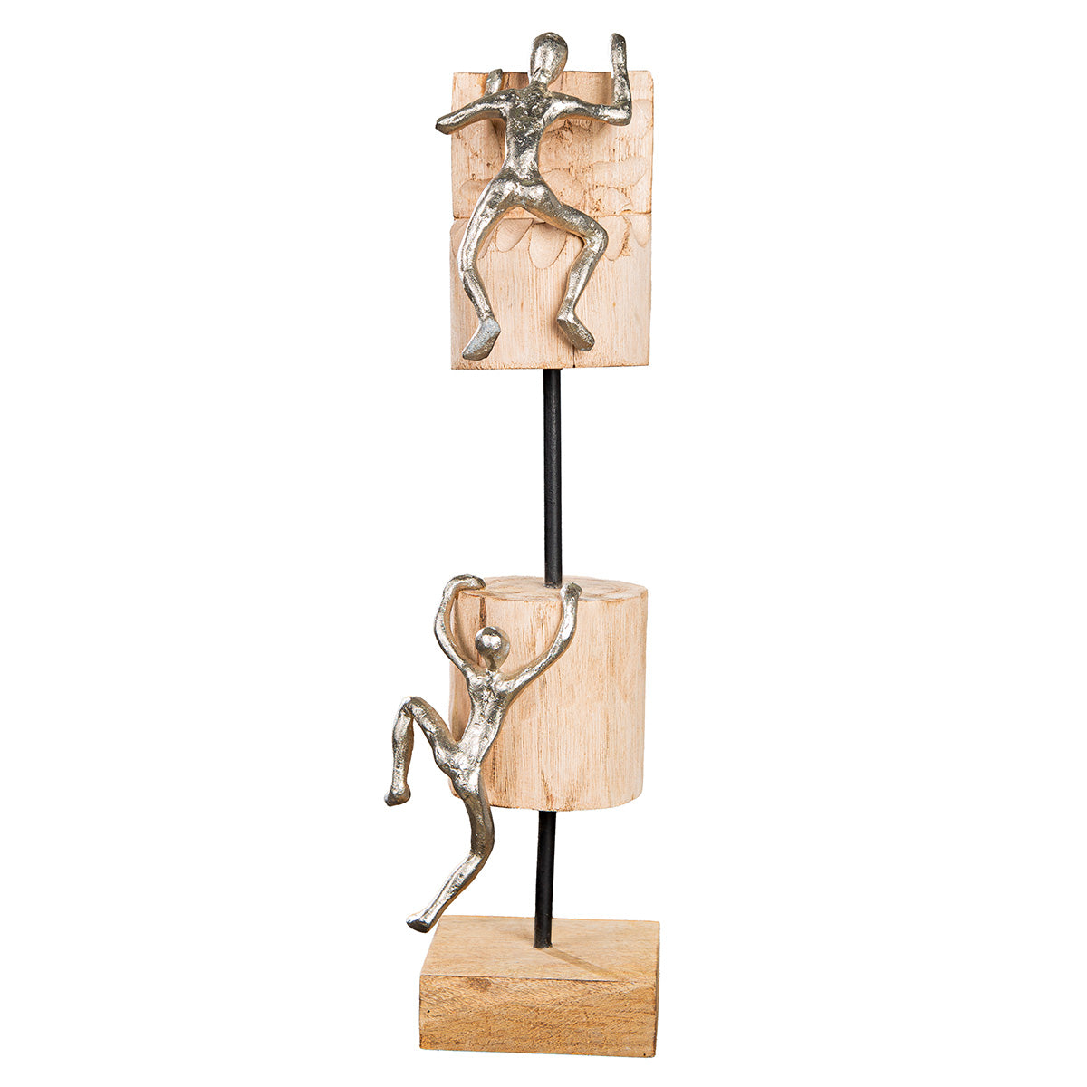 Climbing Persoon Sculptuur Hout