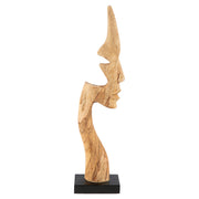Silhouette Gezicht Sculptuur Hout